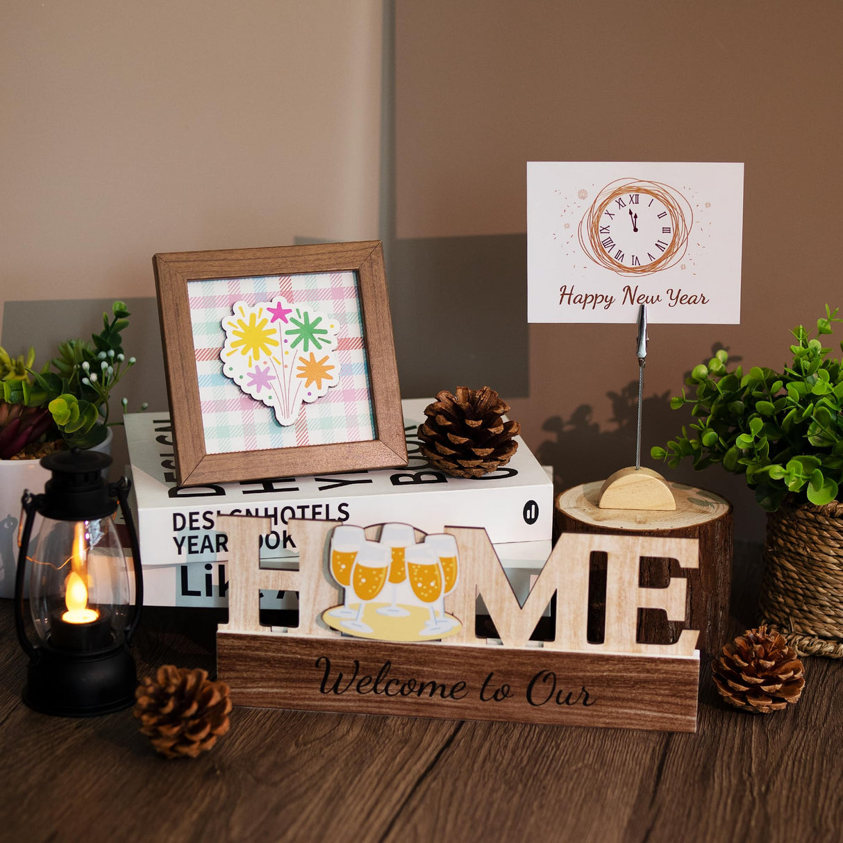 GAGILAND 48 Pcs Christmas Tiered Tray Decor Interchangeable Seasonal Home Decor Wooden Signs 17 Themes Thanksgiving Tiered Tray Decorations Set Year Round Holiday Decoration for Home GAGILAND