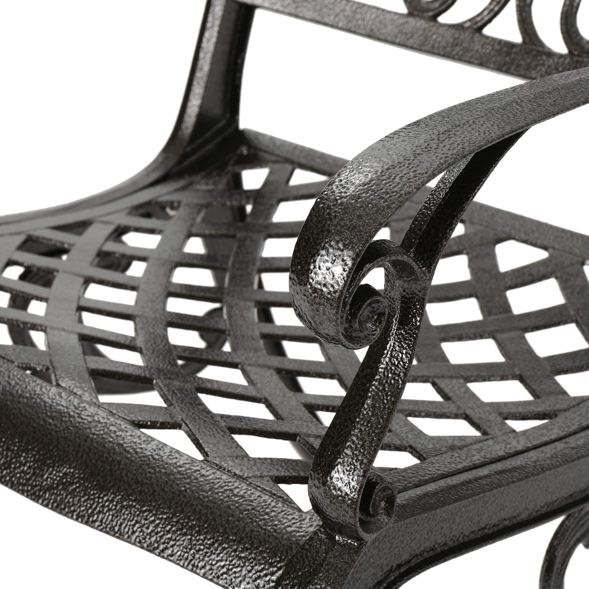 Christopher Knight Home Sarasota Outdoor Cast Aluminum Outdoor Chairs, 2-Pcs Set, Hammered Bronze Christopher Knight Home