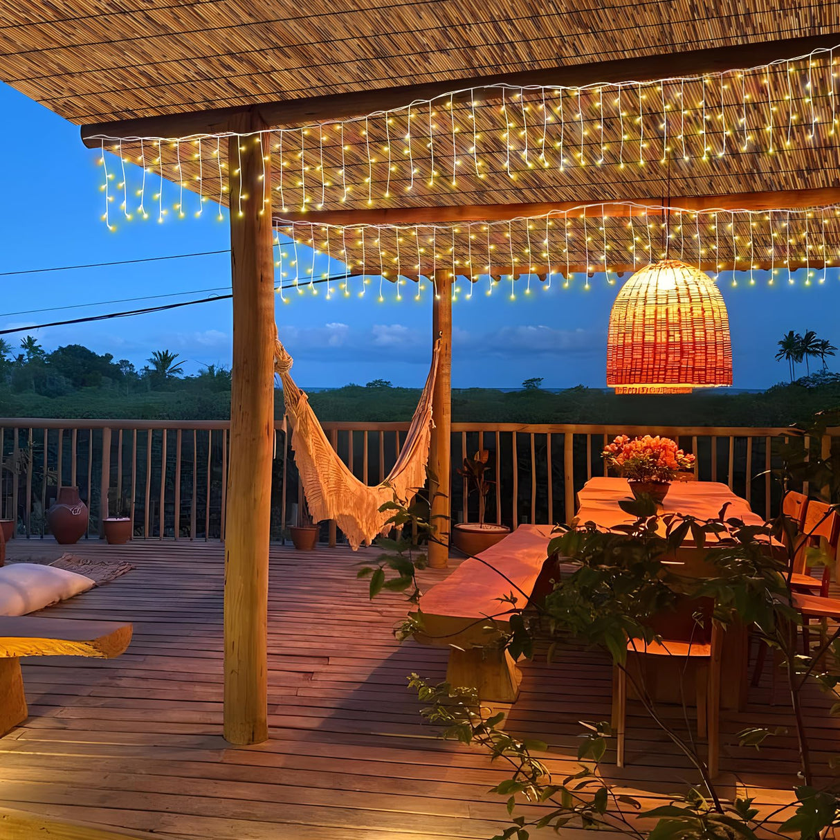 FENRUNXU Bamboo Reed Screen Fencing,4FT X 16.4FT Natural Reed Fencing Bamboo Reed Fence 4 Feet High for Outdoor Backyard Patio FENRUNXU