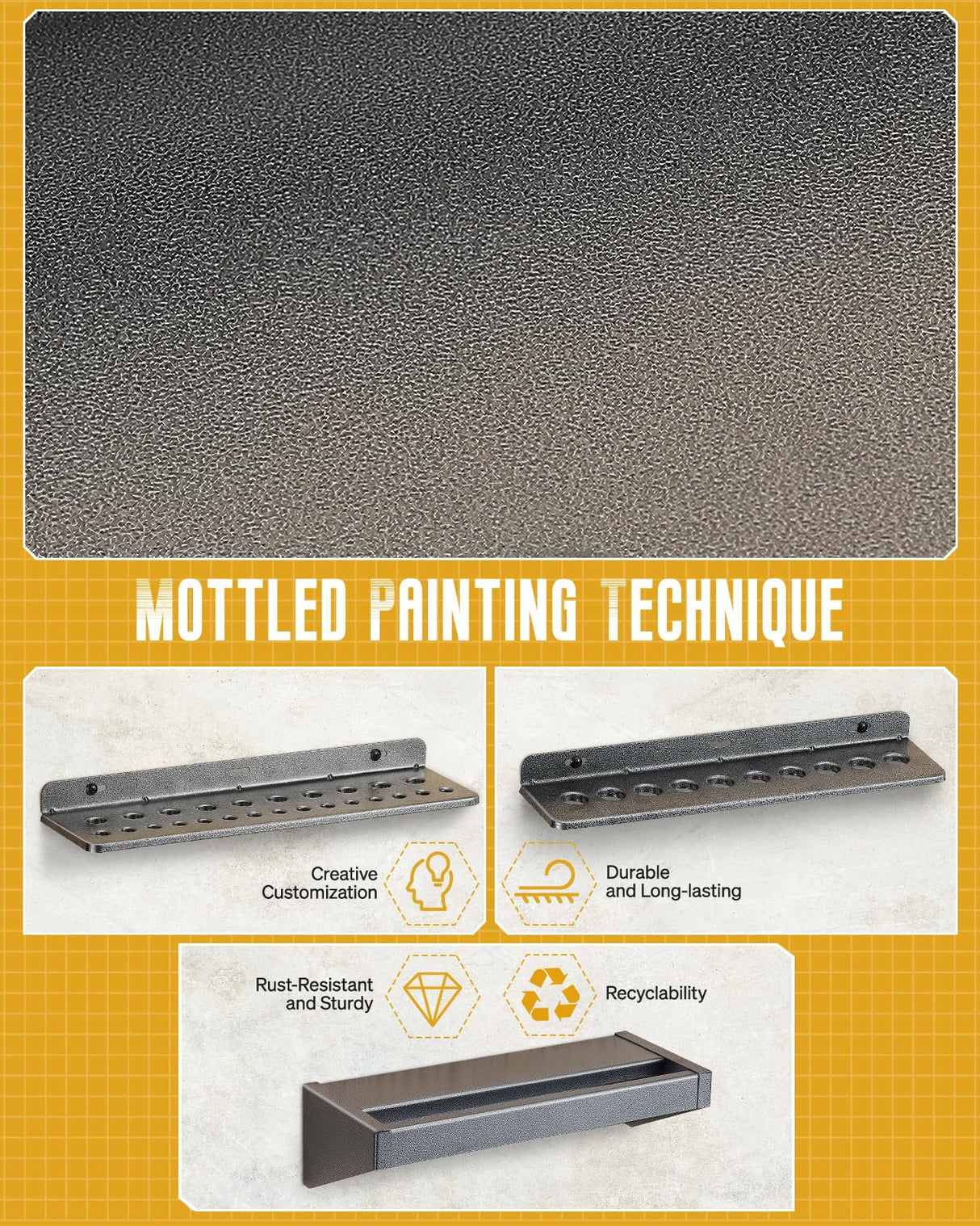 FHXZH Wall Mount Screwdriver Organizer, Pliers Holder, Hammer Rack, 3PCS Alloy Steel Hand Tool Storage Organizer for Garage Workshop FHXZH