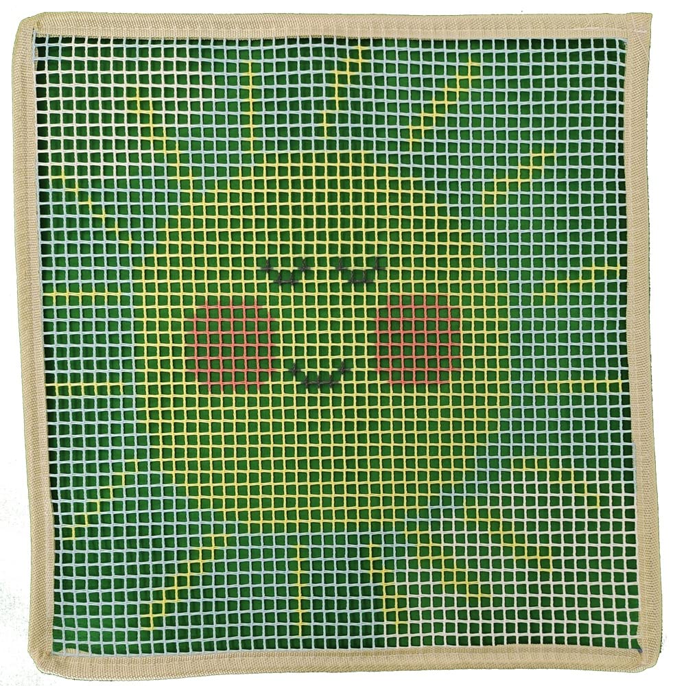 Yglnden Latch Hook Kits Rug Sunflower Crochet Yarn Cushion Colour Pre-Printed Canvas Rug Needlework DIY Hook and Latch Kit Christmas Home Decoration 30x30cm/12 X12inch Yglnden