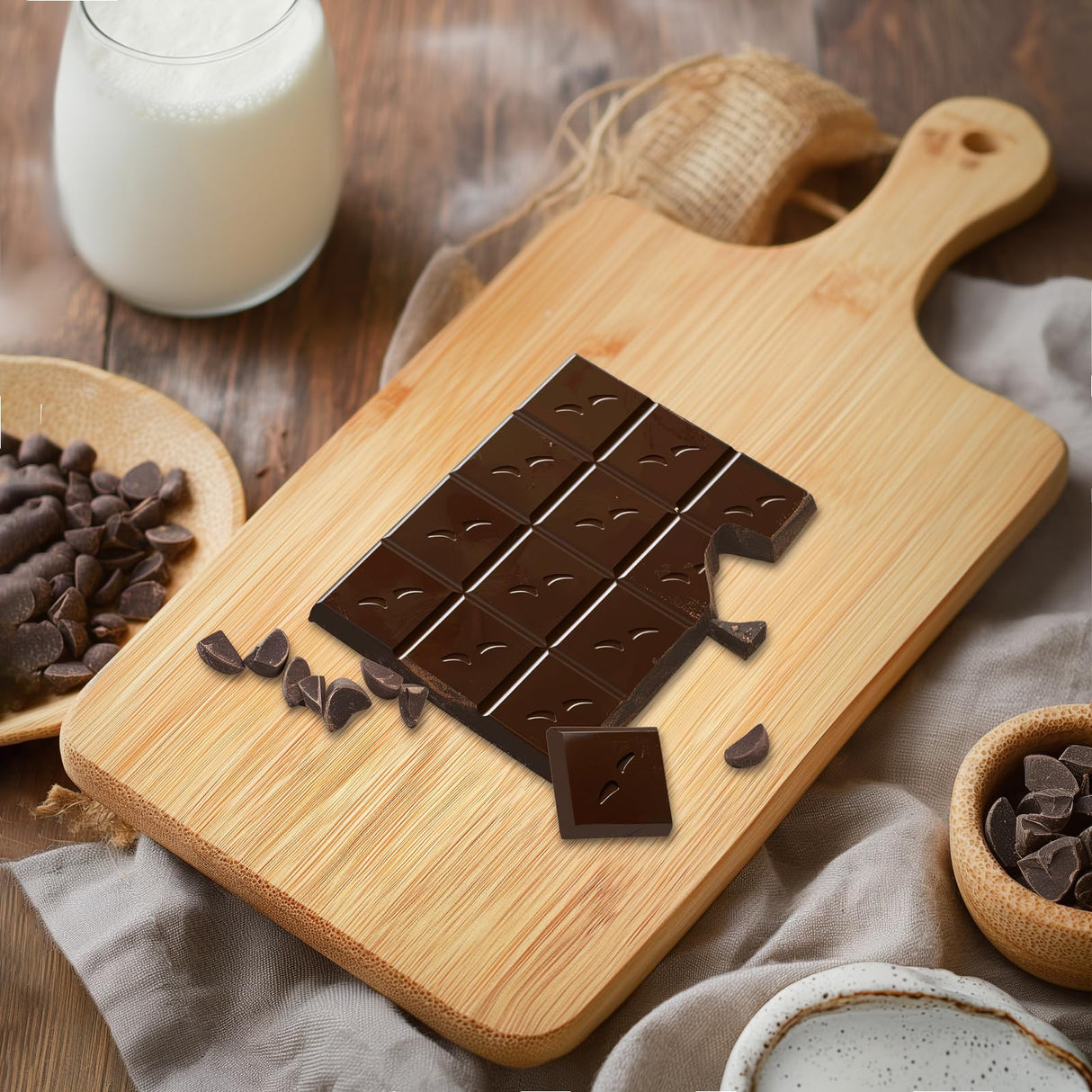 25 PCS Cutting Board Bulk Wood Chopping Board Laser Engraving Serving Board with Handle Charcuterie Boards for Customized Mother's Day Housewarming Gift 11" x 5" Bamboo YOUKE OLA