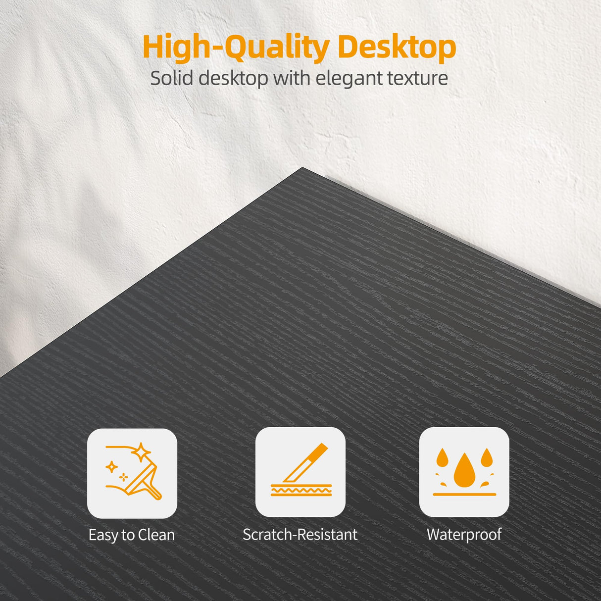 TIQLAB L Shaped Computer Desk with Power Outlets, 47 Inch Small Corner Desk with Reversible Shelves, Gaming Desk Computer Table Study Writing Table for Home Office Bedroom Small Space, Black TIQLAB