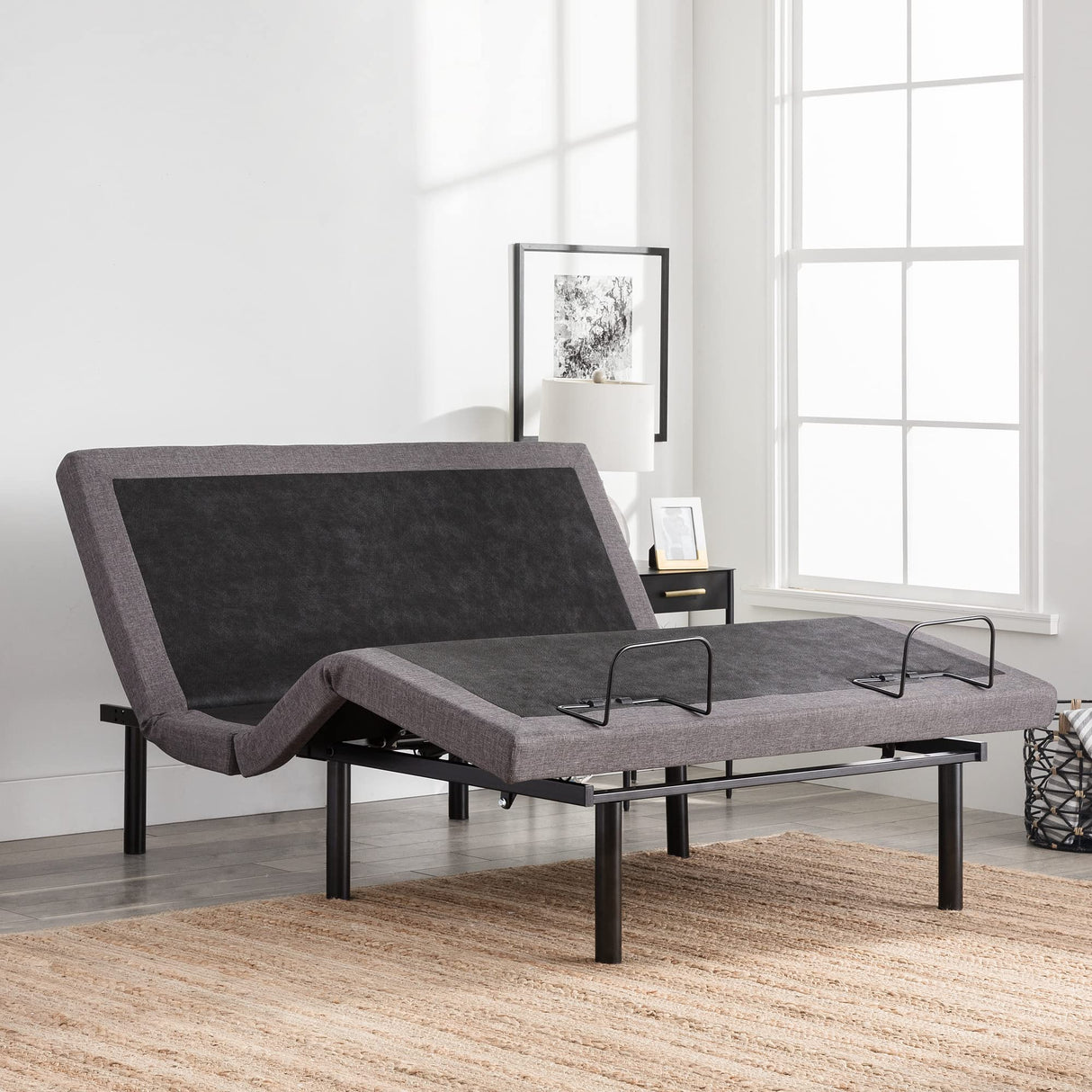 LUCID 10 Inch Firm Gel Memory Foam Mattress and LUCID L300 Adjustable Base (Twin XL) LUCID