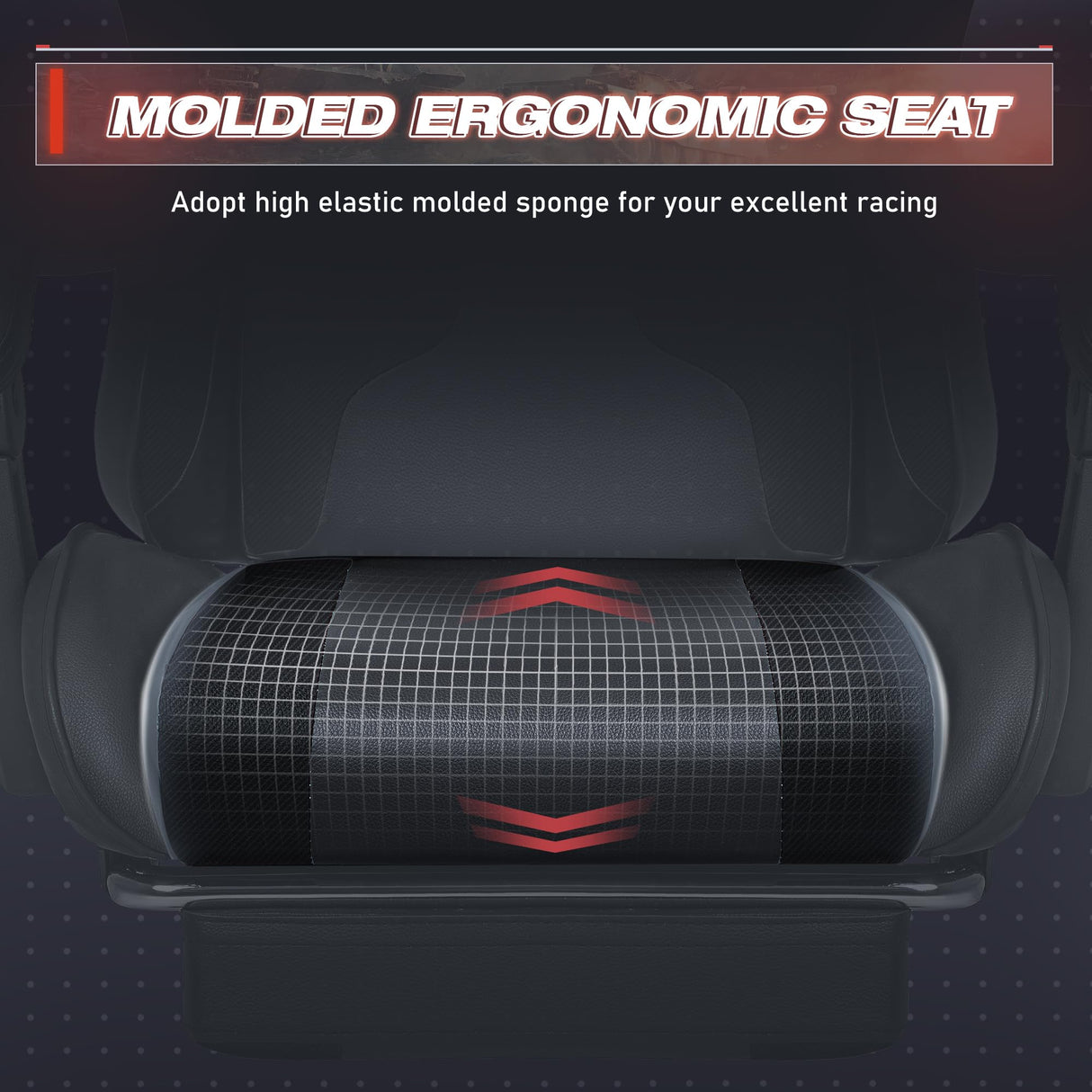 Furmax Gaming Chair, Video Game Chair with Footrest and Massage Lumbar Support, Swivel Seat Height Adjustable Computer Chair with Headrest, Racing E-Sport Gamer Chair (Black) Furmax