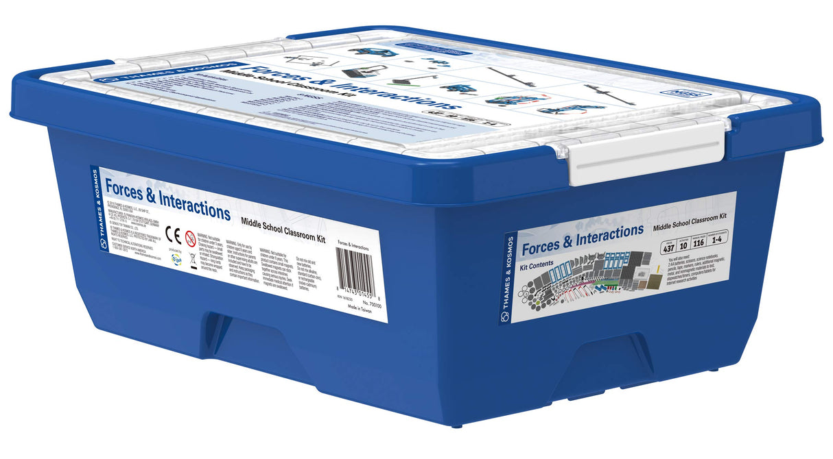 Thames & Kosmos Forces & Interactions: Middle School Classroom Kit | NGSS-Aligned for Physics & Engineering Classes| Teacher Guide & Lesson Plans | Durable, Timed for Classroom Use, Includes Storage Thames & Kosmos