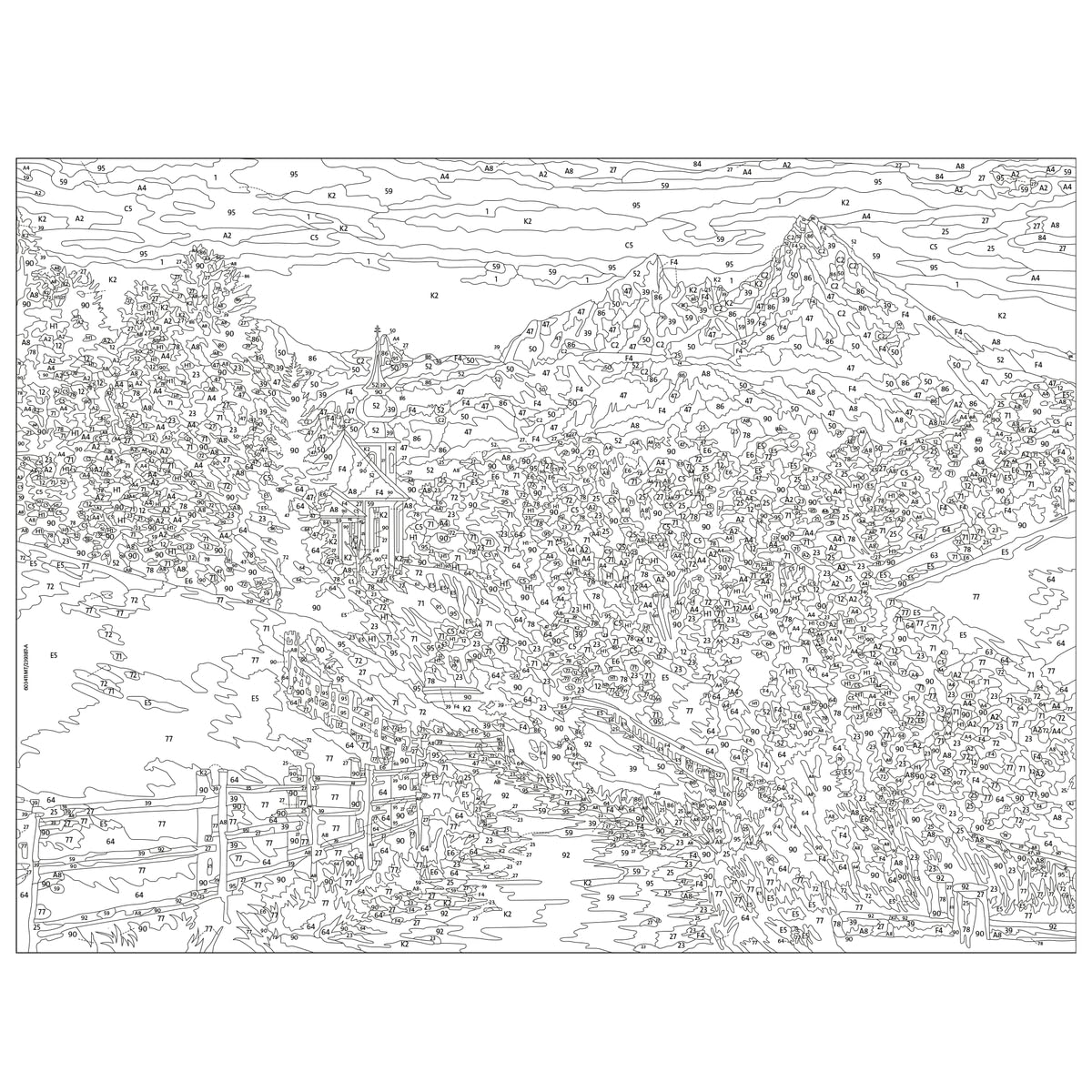 Ravensburger CreArt Beautiful Bavaria Paint by Numbers Kit for Adults - Painting Arts and Crafts for Ages 14 and Up Ravensburger