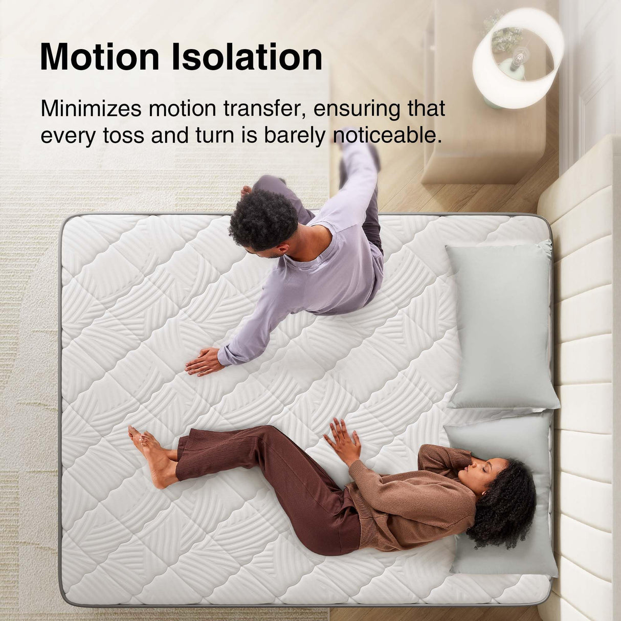 Novilla Twin Mattress 10 Inch, Hybrid Mattress Twin Size with Comfy Support, Bed Mattresses in a Box with Individual Pocket Springs for Motion Isolation & Pressure Relief, Certipur-Us Certified Novilla