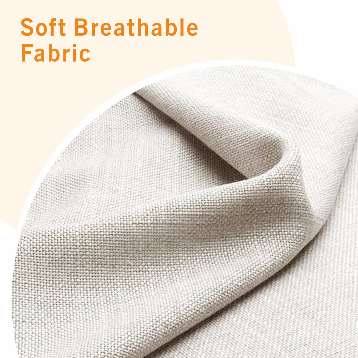 Lonkwa Sectional Sofa Couches for Living Room, 78'' Beige 3 Seater L-Shaped Couch with Storage Ottoman, Comfy Fabric Convertible Sectionals Sofas with Chaise for Apartment, Office, Small Space Lonkwa