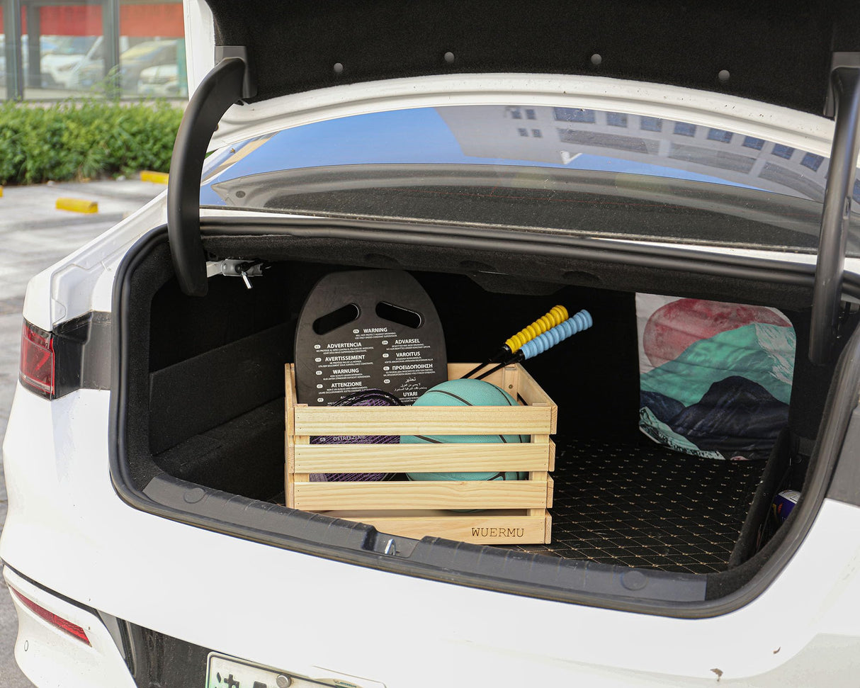 WUERMU Wooden Crates are Suitable for Storage, Milk Crates, Wine Crates, toy Crates, Display and Decoration, Camping, and Other Purposes. They are Sturdy and Durable, set of 2 Length of 17.7 inches. WUERMU