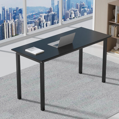 Okeysen Conference Room Table 2 Pack, Modern Meeting Table with Metal Frame, Seminar Desk for Boardroom, Meeting Room, Office, Classroom 55.12"x23.62"x29.53", Black