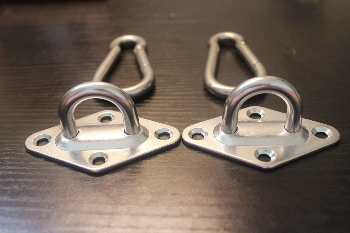 MHMYDZ 1000 lb Capacity Heavy Duty Hammock Hanging kit Ultra Durable Hammock Hooks Carabiners for Hammock Stand Hammocks Swing Chair,Multiple Indoor Outdoor Suspension Ceiling Hooks MHMYDZ