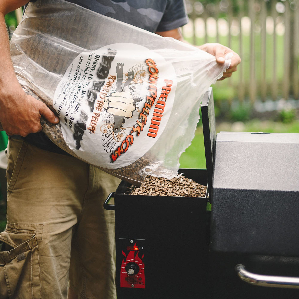 CookinPellets Perfect Mix Natural Hardwood Hickory, Cherry, Hard Maple, and Apple BBQ Grill Wood Pellets for Pellet Grill and Pellet Smoker, 40 Lb Bag CookinPellets