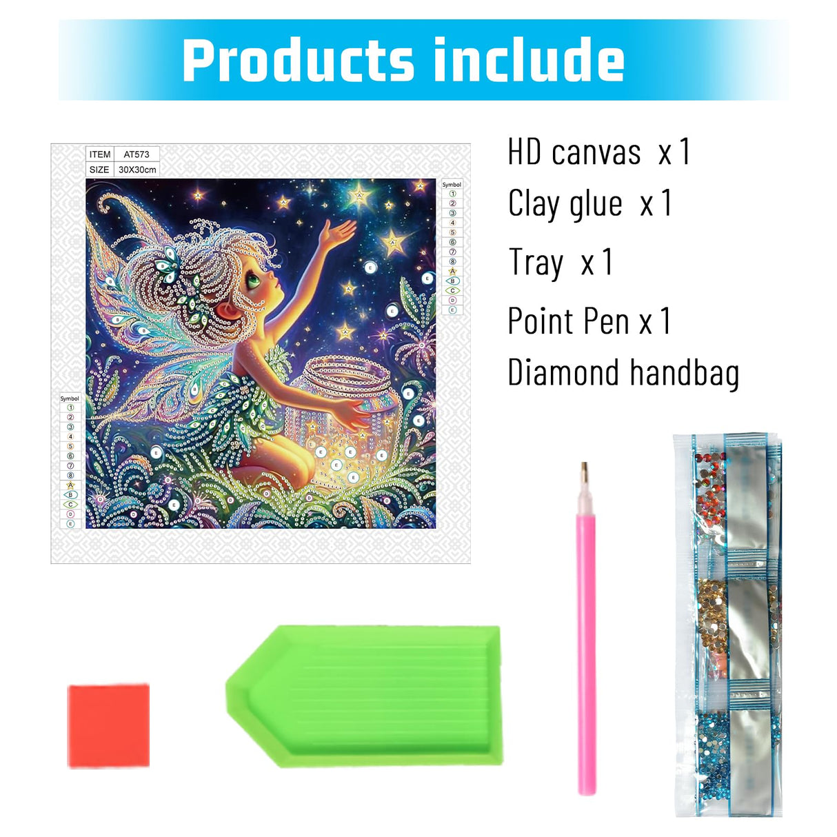 5D Special Shape Diamond Art Kits for Beginners, Diamond Painting Kits for Adults, Crystal Rhinestones Diamond Painting for Home Wall Decoration Gift 12×12 inch/30×30 cm, Starry Night Enchantment AiYuanzsh