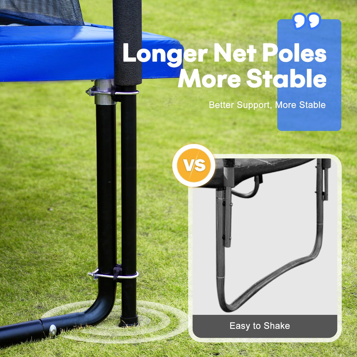 Zupapa 1500LBS Weight Capacity Rectangle Trampoline 10x17FT 9X15FT 8X14FT Outdoor Square Gymnastics Trampolines for Kids Adults Long Large Big Rectangular Tumbling Trampolin Zupapa