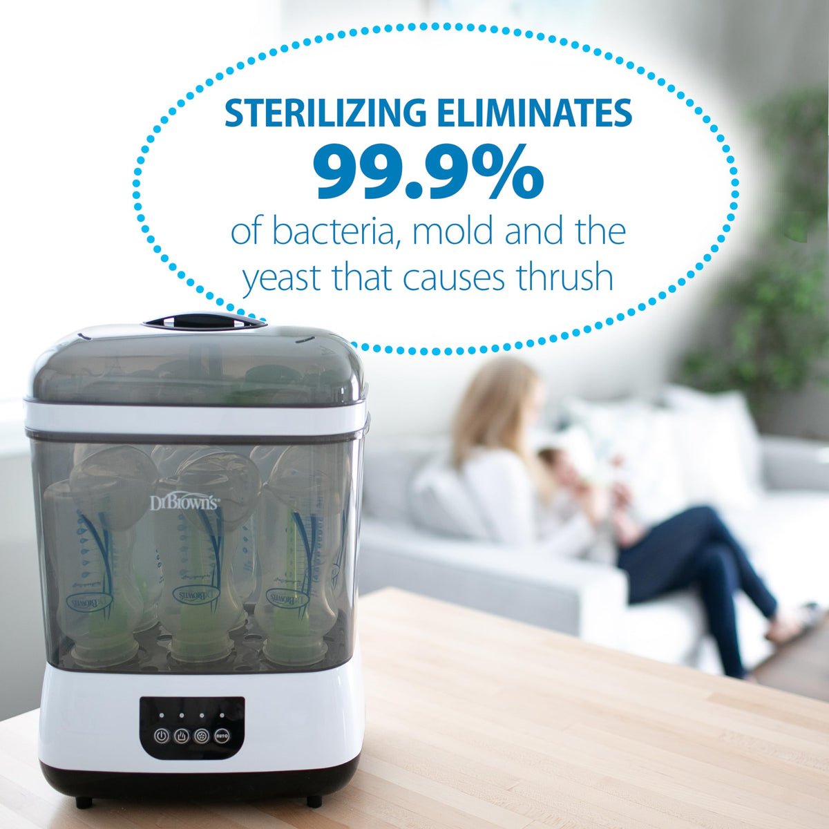 Dr. Brown's All-in-One Sterilizer and Dryer for Baby Bottles, Parts & Other Newborn Essentials Dr. Brown's