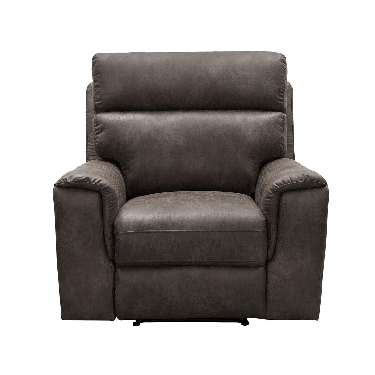 Abbyson Living Lawrence Fabric Recliner - Traditional Design, Upholstered, High Density Foam, Dark Brown Abbyson Living