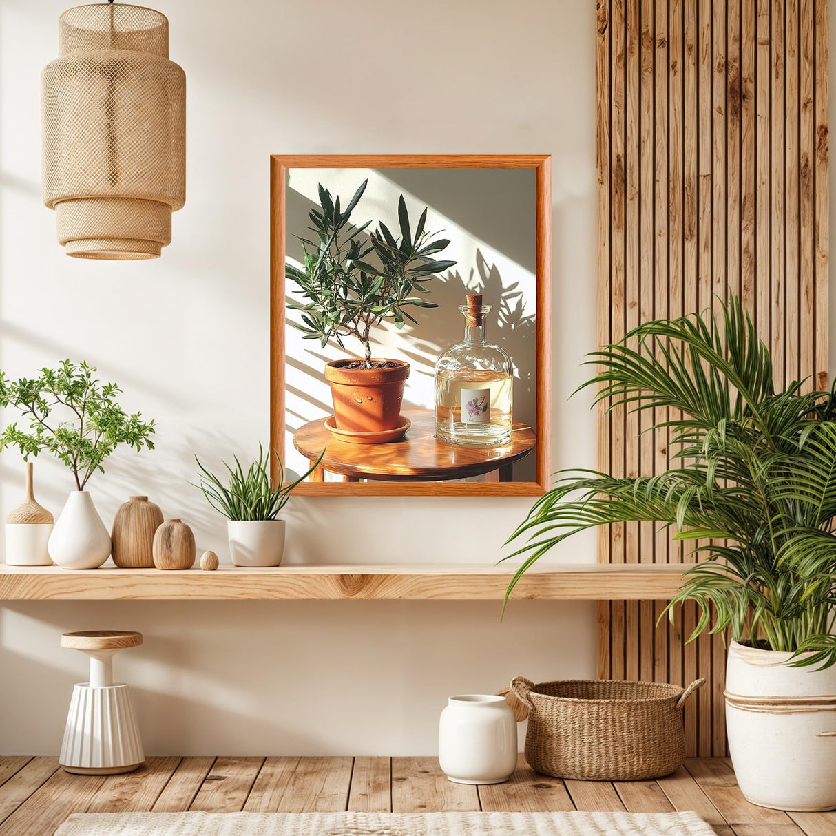 Lxmsja Plant Pot Paint by Numbers Kit for Adults, Sunlight Acrylic Paint by Numbers for Adults Beginner, DIY Craft Supplies Oil Painting Kits for Home Wall Decor 16x20 inch (No Frame) Lxmsja