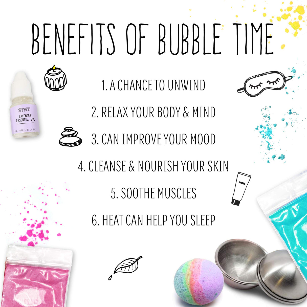 STMT D.I.Y. Bath Bomb Kit, STMT Kits for Girls, Bath Bomb Mold, Spa Kit for Kids, Bath Crumbles, Ages - 6+, 1 Count (Pack of 1), Green STMT