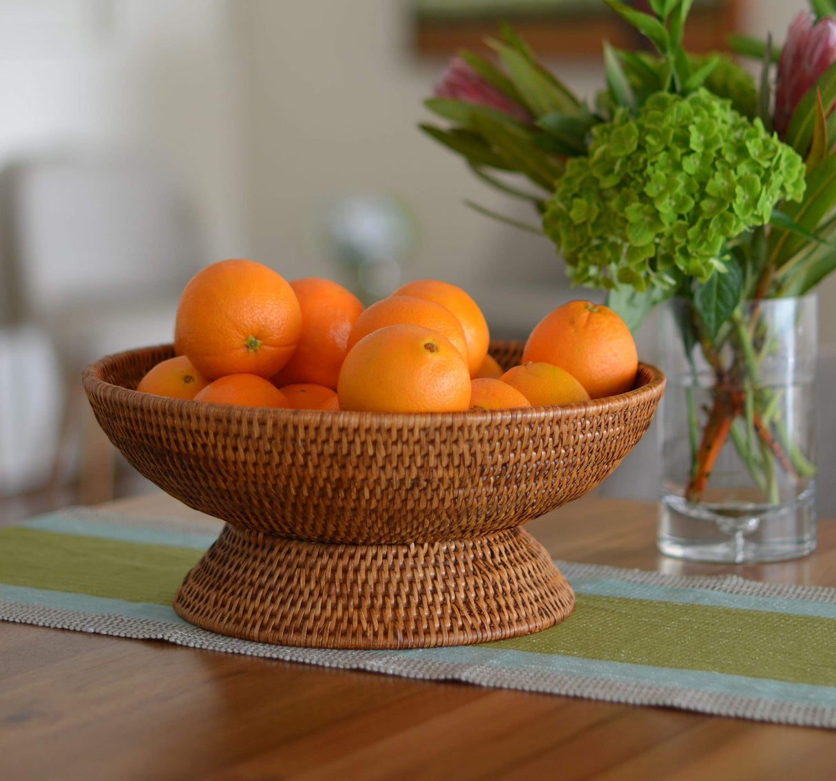 Kouboo La Jolla Rattan Fruit Bowl, Large, Honey-Brown Kouboo