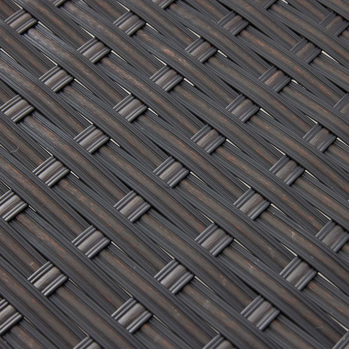 Seekverse 46" Outdoor Rattan Backless Bench Set of 2, All-Weather Patio Garden Bench for Backyard, Porch, or Lawn, Durable Steel Bench for Outdoor Spaces Seekverse