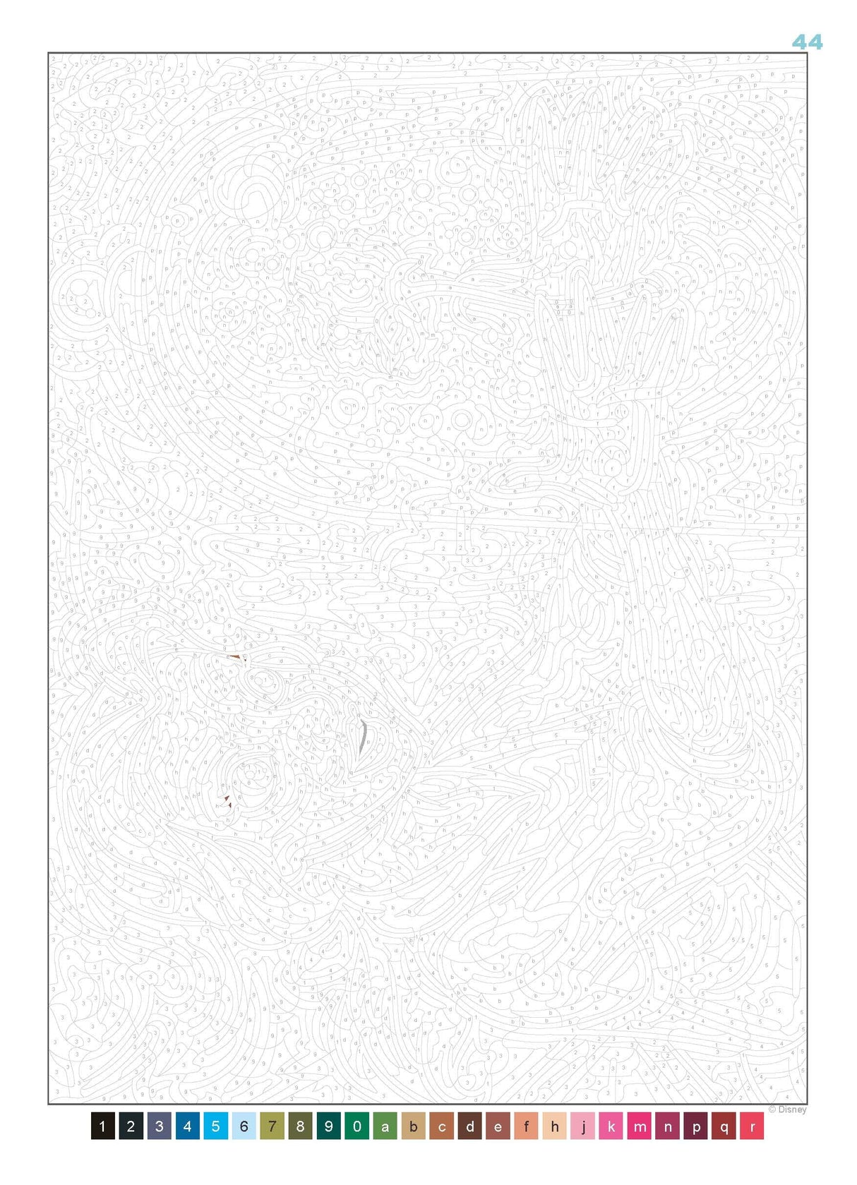 Mystery Colouring - Princesses: Reveal iconic Disney characters with colour by number WoodArtSupply