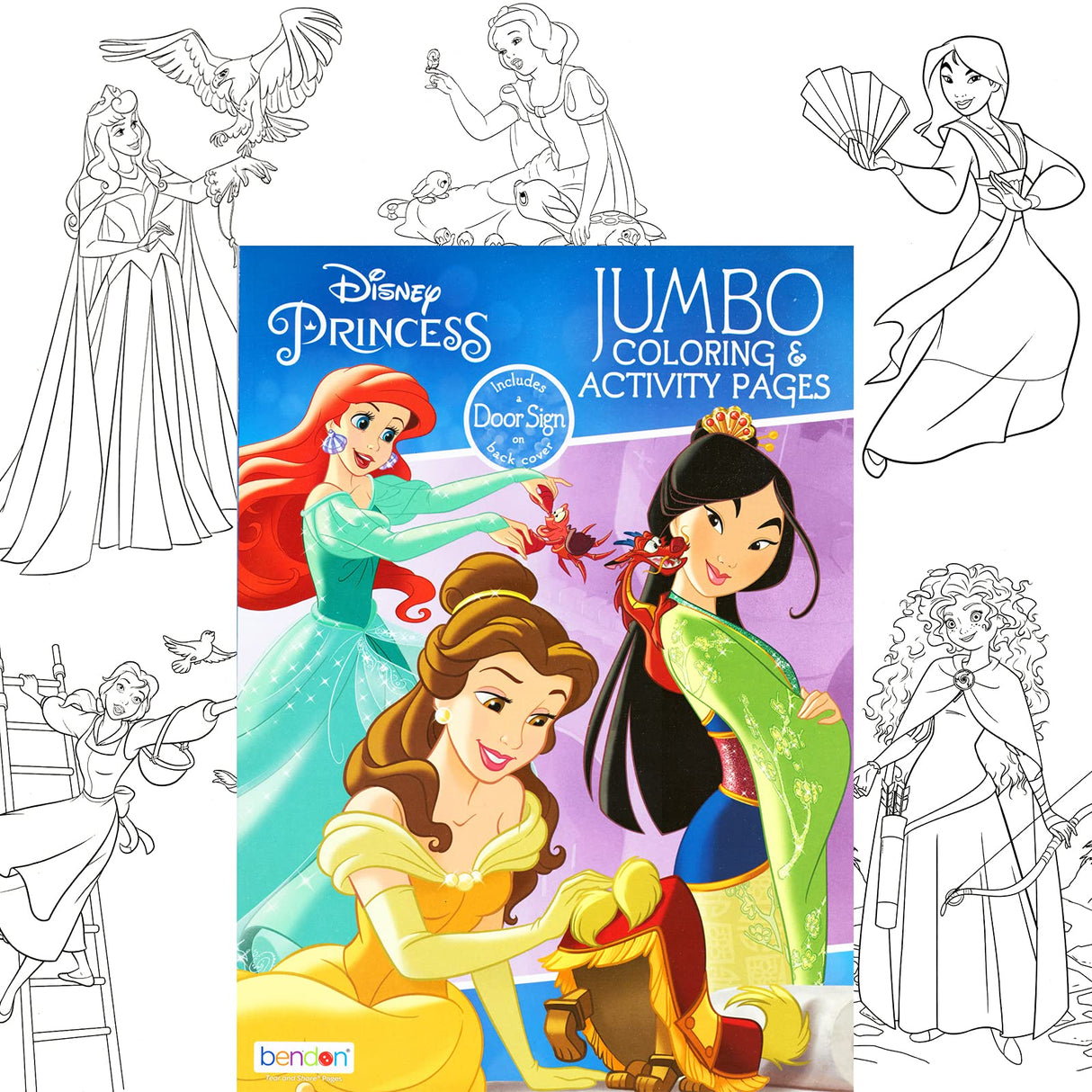 Disney Classics Coloring Book Set for Kids – Bulk Activity Coloring Books Includes Mickey Mouse, Minnie, Princess Featuring Activities, Mazes, Games, Puzzles, and More Bendon