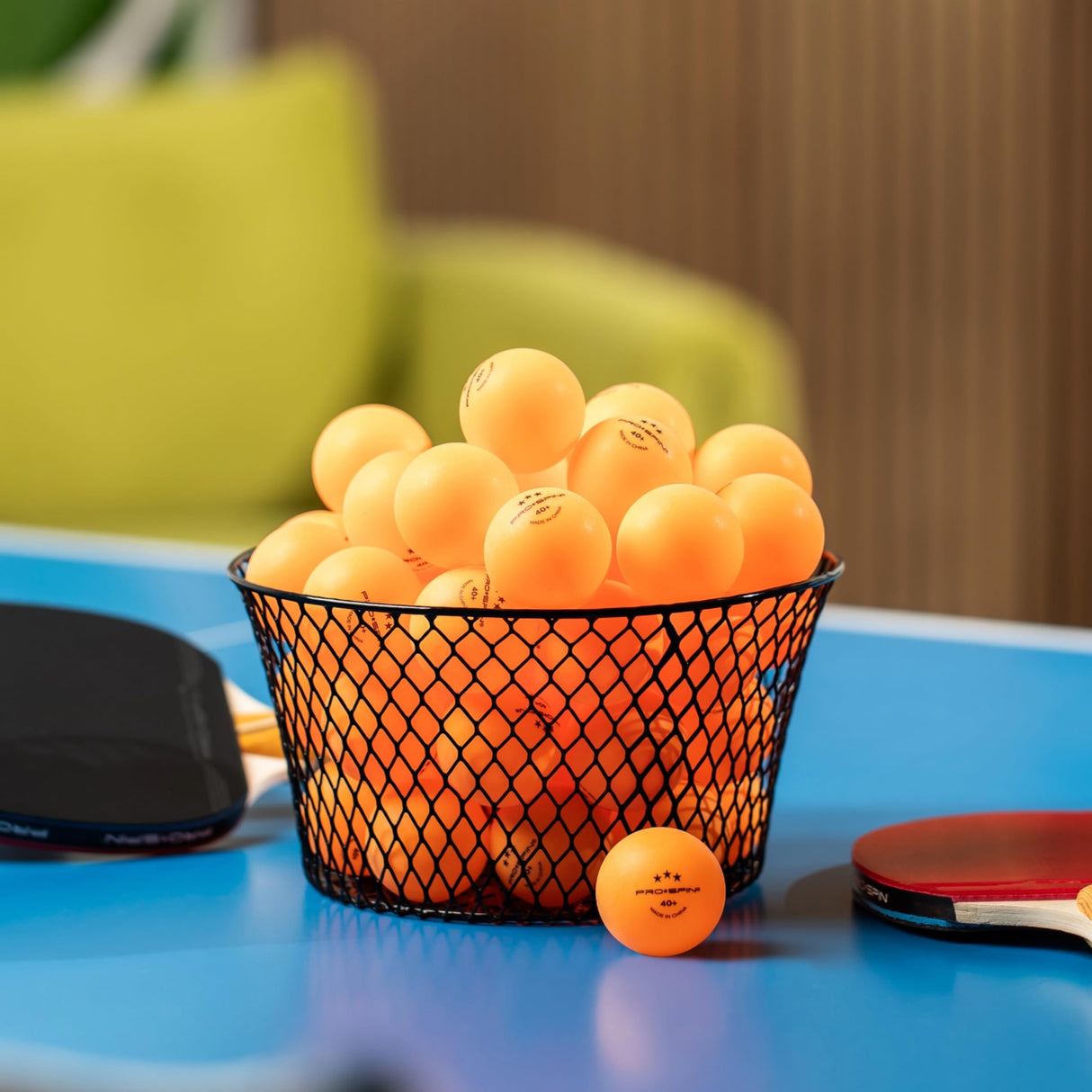 PRO SPIN Ping Pong Balls - Orange 3-Star Training Table Tennis Balls (Pack of 60) | High-Performance 40+ ABS Training Balls | Ultimate Durability for Indoor/Outdoor Ping Pong Tables PRO SPIN