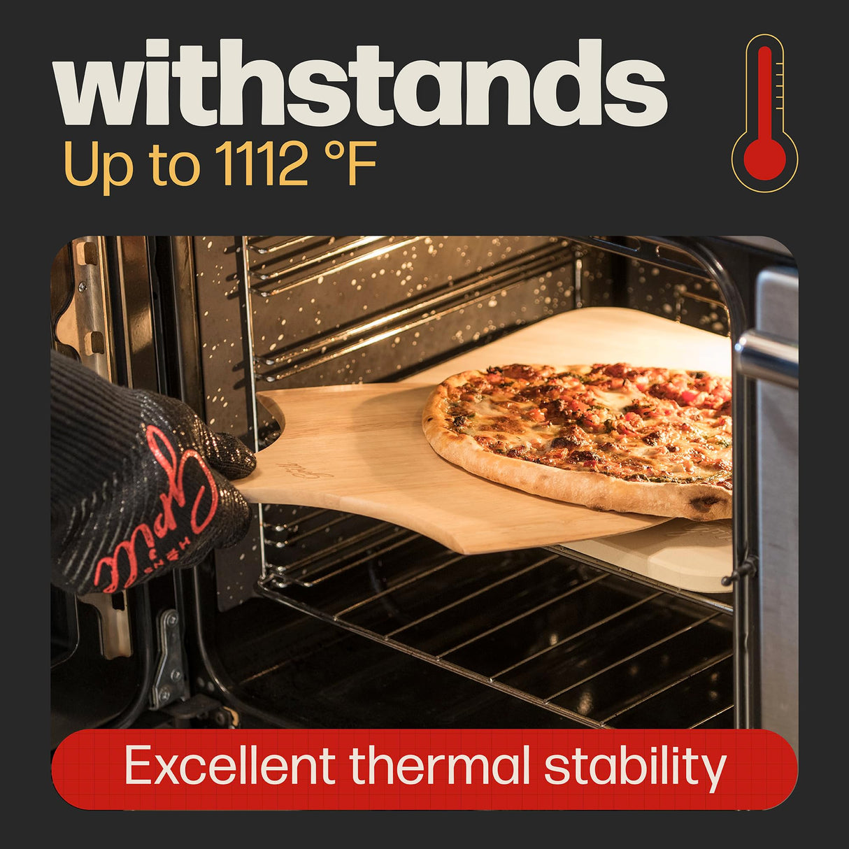 HANS GRILL PIZZA STONE | Rectangular Pizza Stone For Oven Baking & BBQ Grilling With Free Wooden Peel | Extra Large 15 x 12" Inch Durable Cordierite Cooking Stone. Hans Grill