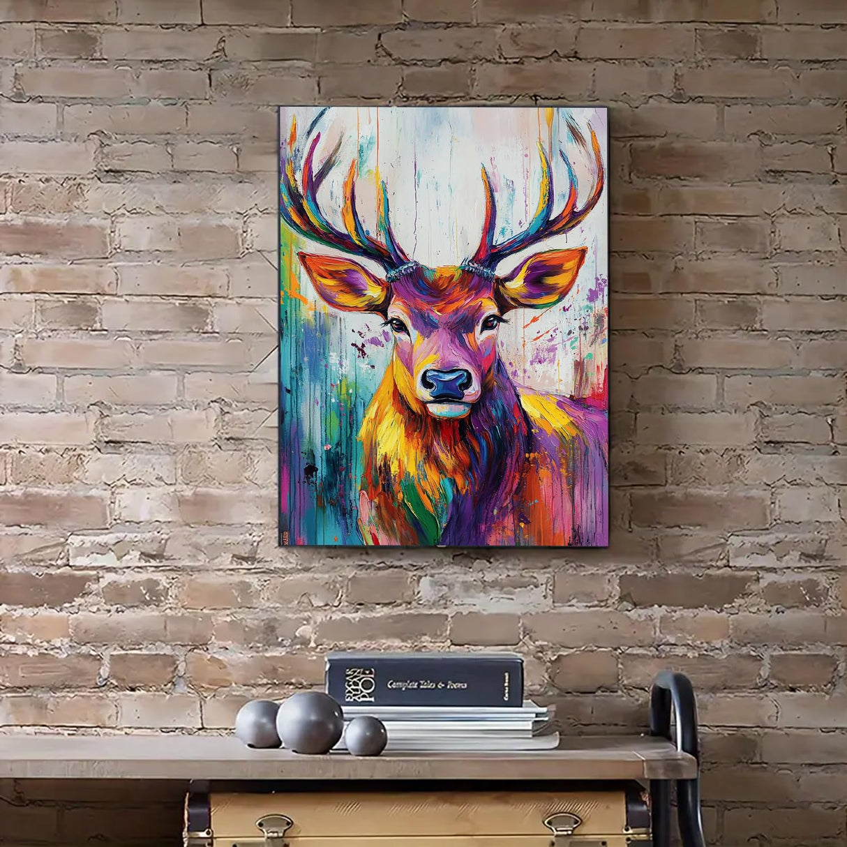 Deer Diamond Art Painting Kits for Adults Beginners, 5D Elk Diamond Dot Art Kit, Full Round Drills Animal Gem Art Paint by Diamonds,Moose DIY Crafts for Home12 x 16 Inches DIYDECORFUN