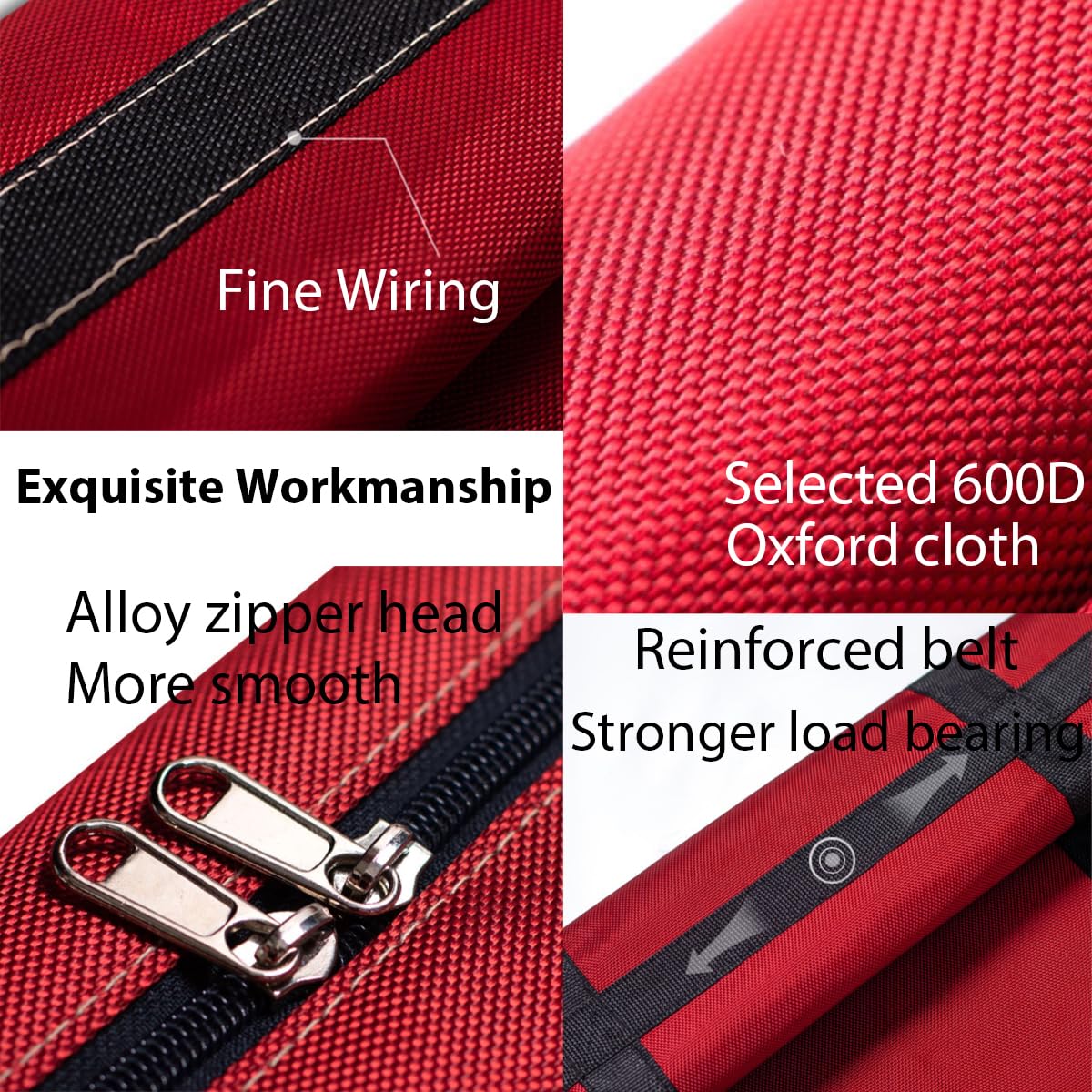 HikooLSS Small Christmas Tree Storage Bag 4Ft/5Ft Heavy Duty Reusable 600D Oxford Fabric Waterproof Dustproof Xmas Tree Bag/Container/Holder for Short Artificial Christmas Tree(39" X 12" X 24") Red HikooLSS