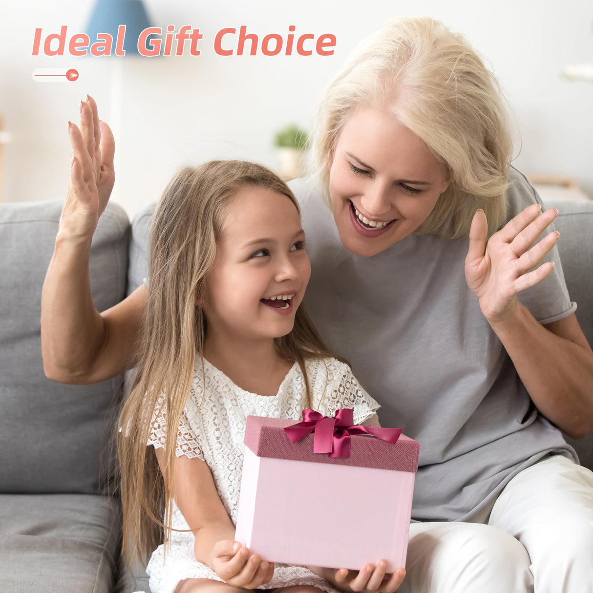 Aenebe Bead Spinner for Jewelry Making, 4500 PCS Clay Beads for Necklaces and Bracelets, Bracelet Spinner with 2 PCS Needles, DIY Arts and Crafts Birthday Gifts (Pink) Aenebe