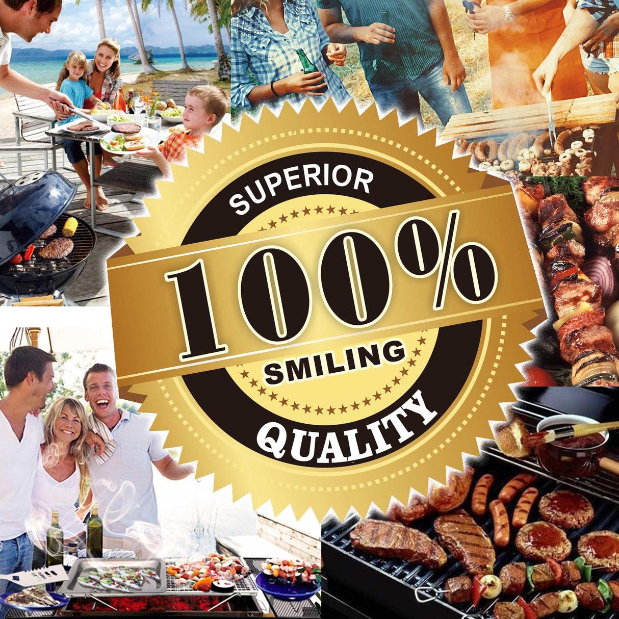 GRILLART BBQ Grill Utensil Tools Set Reinforced BBQ Tongs 19-Piece Stainless-Steel Barbecue Grilling Accessories w/Aluminum Storage Case -Complete Outdoor Grill Kit for Dad, Birthday Gift for Man Dad GRILLART