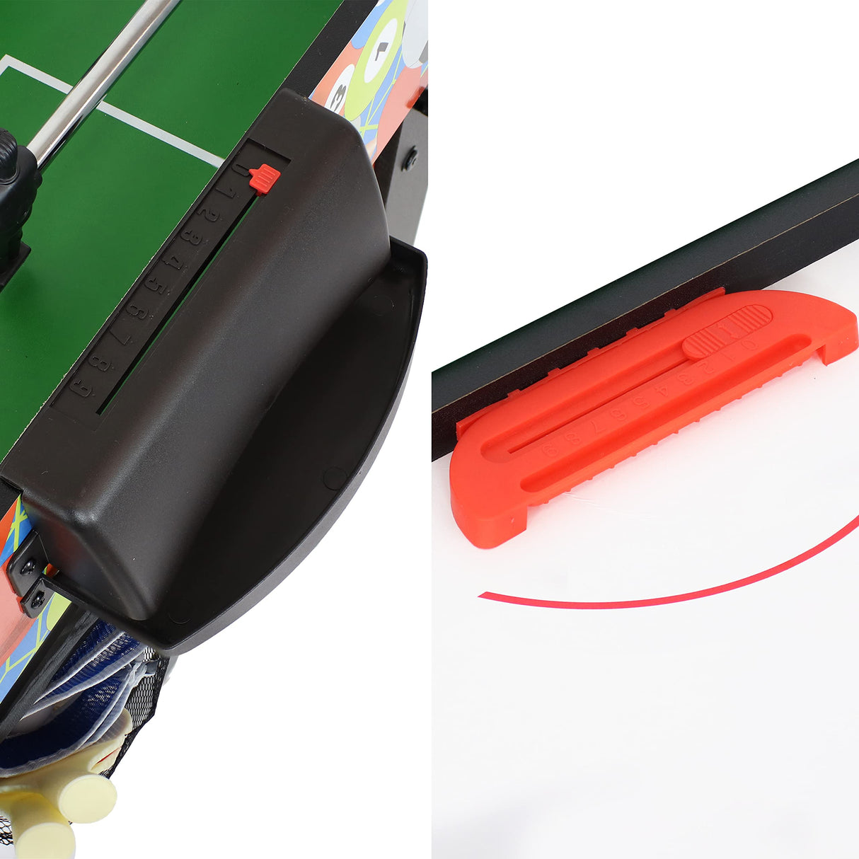 Sunnydaze 5-in-1 Multi-Game Table for Kids - Combo Game Table with Billiards, Push Hockey, Foosball, Ping Pong, and Basketball - 45-Inch - Multi-Color Sunnydaze