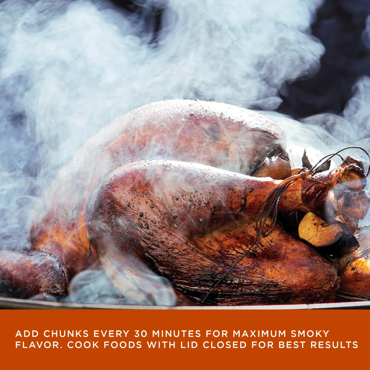 Fire & Flavor Hickory Wood Chunks for Smoking and Grilling - All-Natural, Long-Lasting with a Mildly Sweet Flavor - Large Chunk Wood Chips for Smokers,Red Fire & Flavor