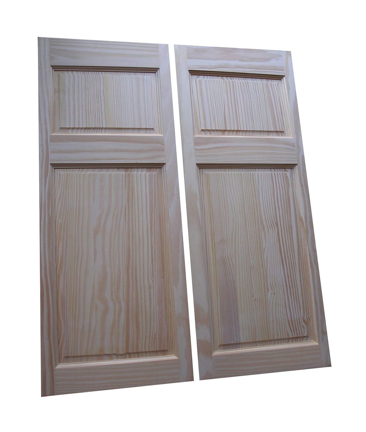 Cafe Doors by Cafe Doors Emporium | 44" T Pine Raised 4 Panel Cafe Door | Premade for 32" W Finished Opening | Saloon Western Style Swinging Bar Solid Wood Cafe Door | Includes Hinges Cafe Doors Emporium