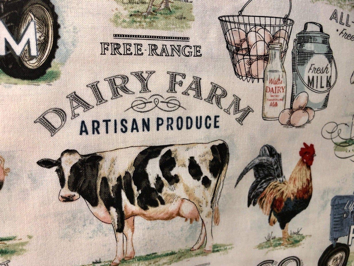 Farmhouse Valance Country Decor Dairy Farm Cow Topper Barn Wedding Decor Barn Pig Home Decor Cotton Window Treatment 43W x 14L Home LIving Curtain Gift Idea Housewarming Generic