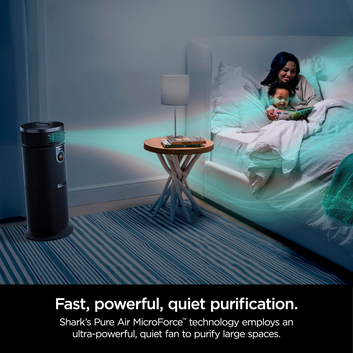 Shark 3-in-1 Max Air Purifier, Heater & Fan with NanoSeal HEPA, Cleansense IQ, Odor Lock, for 1000 Sq. Ft, Charcoal Grey Shark