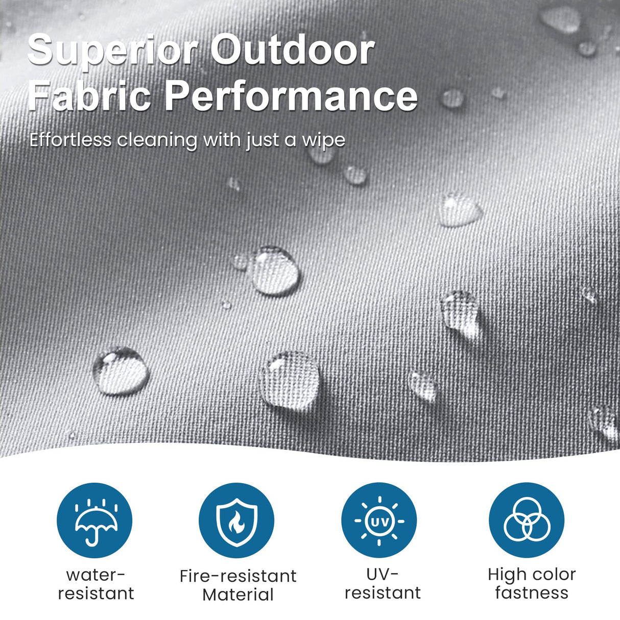 RoyalCraft Aluminum Outdoor Loveseat, All-Weather Metal Patio Furniture Sofa, Patio Sofa Chair for Porch Backyard Garden, Grey RoyalCraft