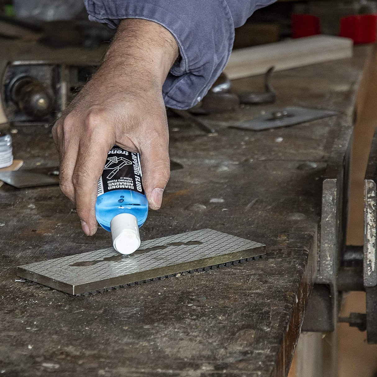 Trend Complete Diamond Sharpening Kit with 2x Diamond Bench Stones & Lapping Fluid, Honing Compound & Leather Strop, Accessories & Sharpening Solutions Guide, DWS/KIT/E TREND