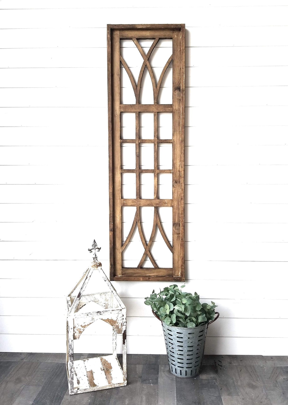 Farmhouse Wooden Wall Window -Large Wood Window Frame-The Longview Ranch Junkie Mercantile