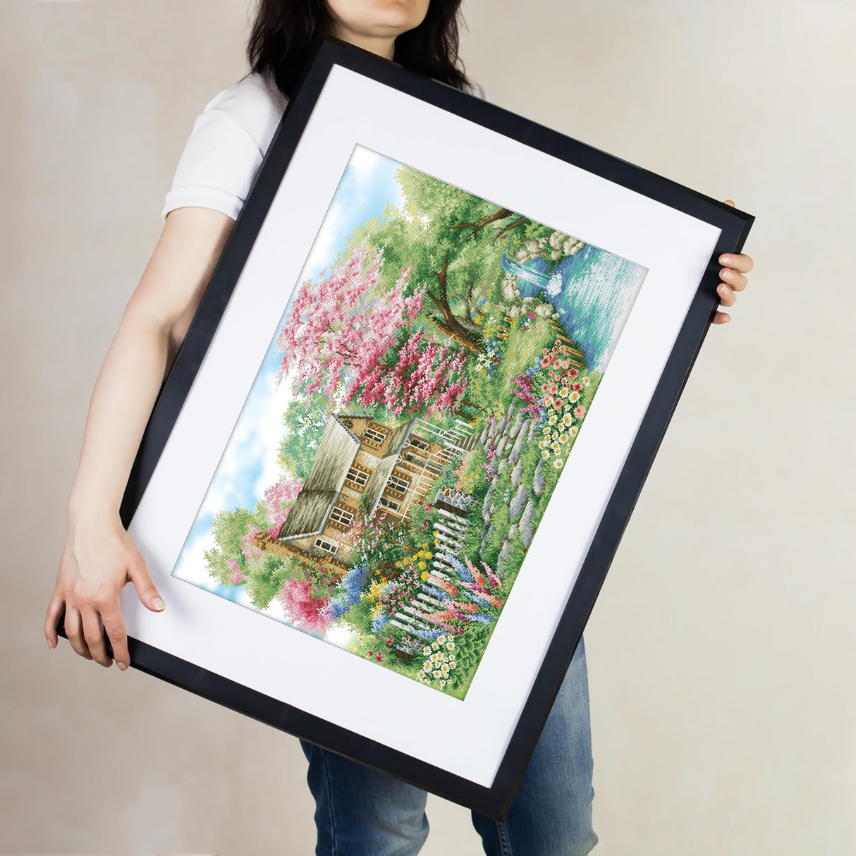 DIAMOND DOTZ Spring Sparkle Diamond Painting Kits for Adults - Diamond Art Kits a Relaxing Creative Craft Kit with Dotz Gems 35.4x24 DIAMOND DOTZ