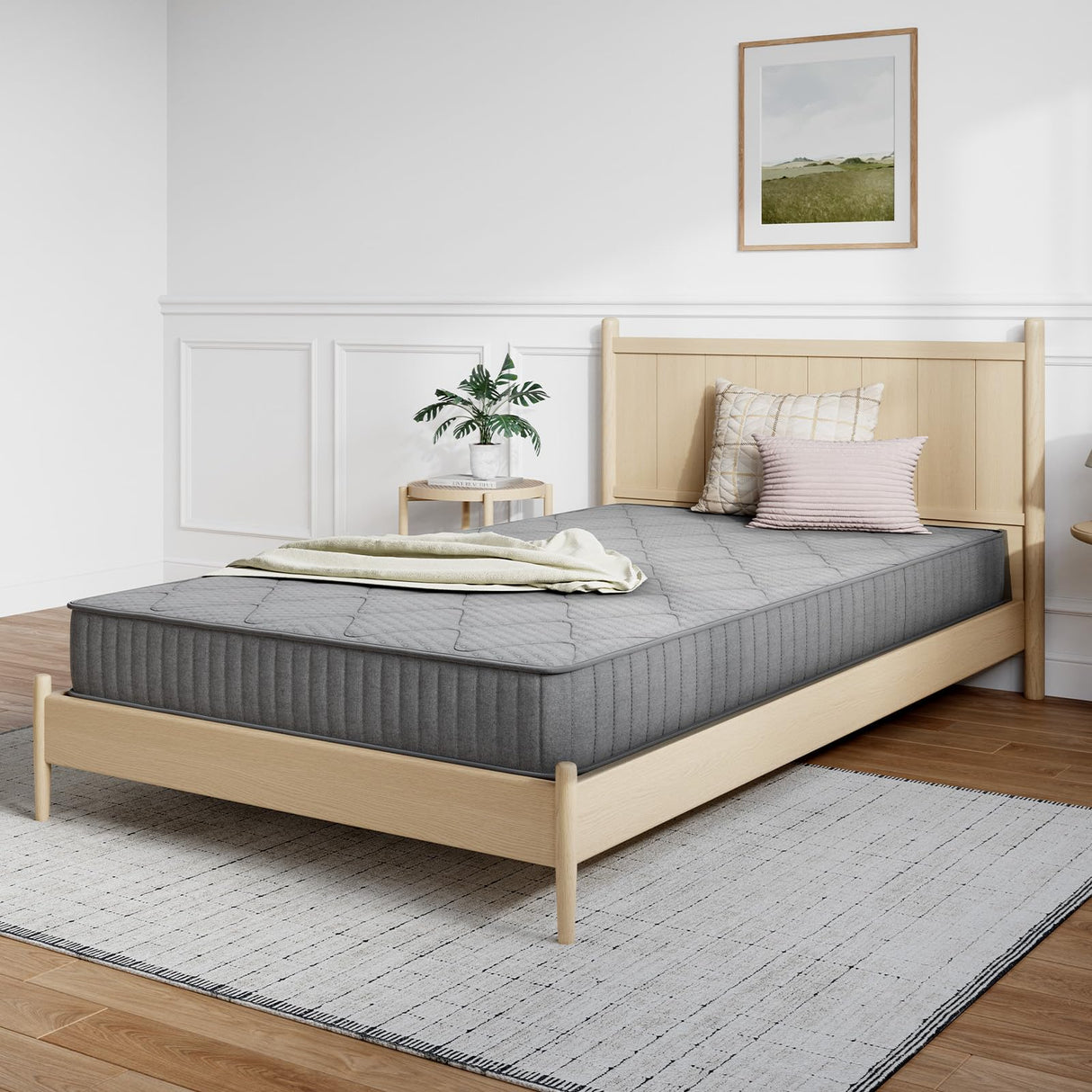 Novilla Full Size Mattress 6 Inch, Hybrid Mattress Full in a Box with Steel Coils & Gel Memory Foam for Pressure Relief & Body Support & Cooling Night Sleep, CertiPUR-US Certified Mattresses for Kids Novilla