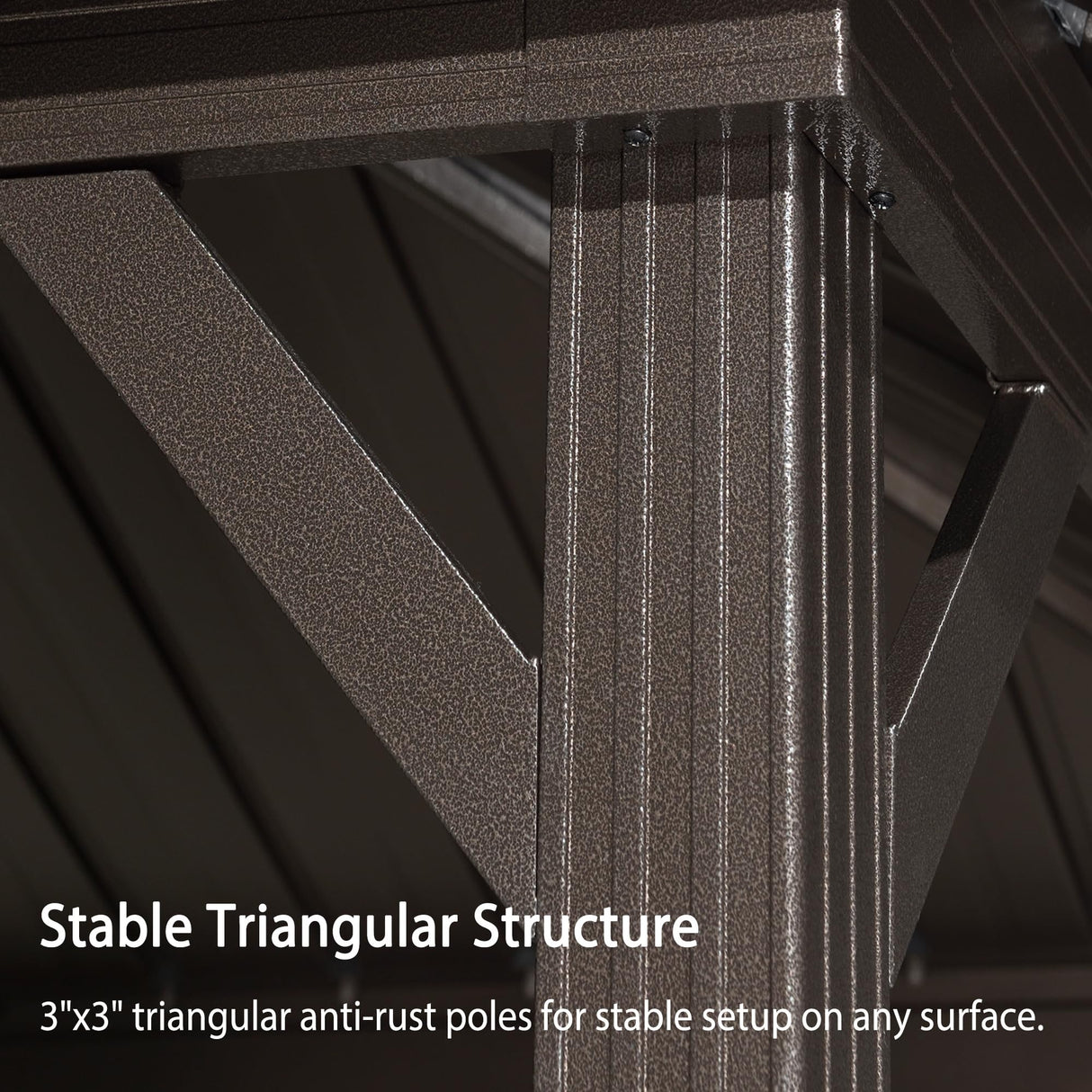 PURPLE LEAF 6.5' X 12' Hardtop Grill Gazebo for Patio Permanent Metal Roof with 2 Side Shelves Deck Yard Tent Aluminum Garden Outside Sun Shade Outdoor BBQ Canopy PURPLE LEAF