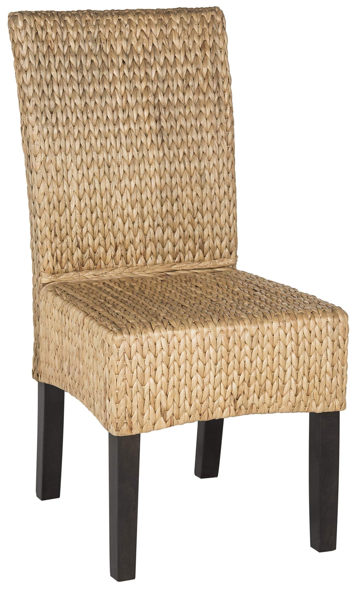 Safavieh Home Collection Luz Natural Wicker Dining Chair (Set of 2), 18" Safavieh