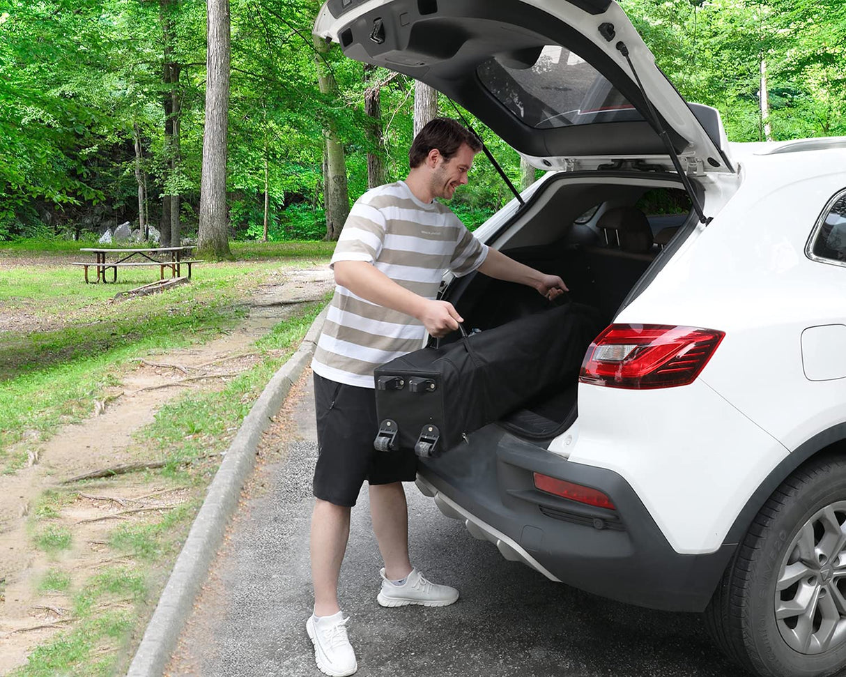 ABCCANOPY Stable Pop up Outdoor Canopy Tent 10 x 10 ft Base / 8 x 8 ft Top, White ABCCANOPY