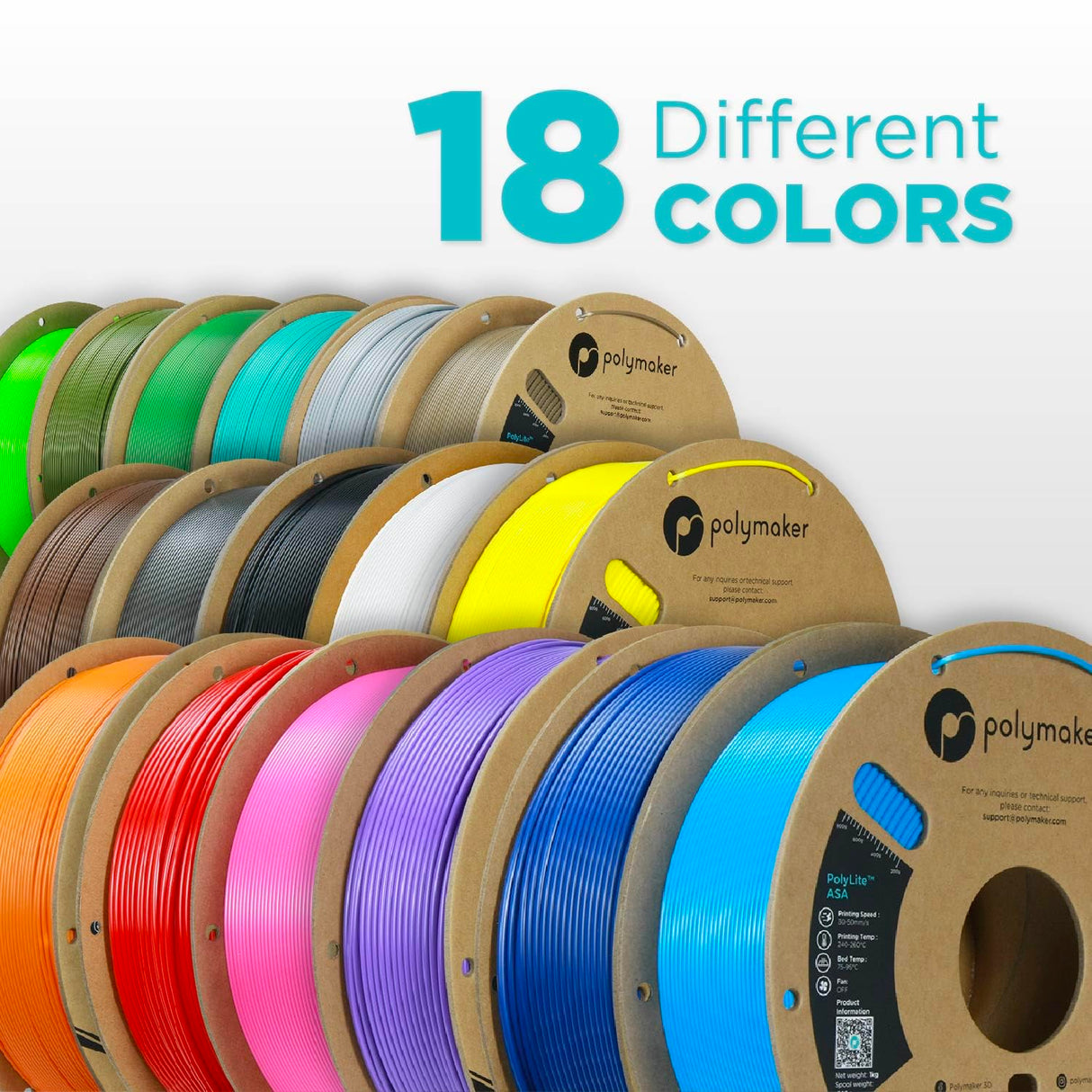 Polymaker ASA Filament 1.75mm Pop Green, 1kg ASA 3D Printing Filament, Heat & Weather Resistant - ASA 3D Printer Filament Perfect for Printing Outdoor Functional Parts POLYMAKER