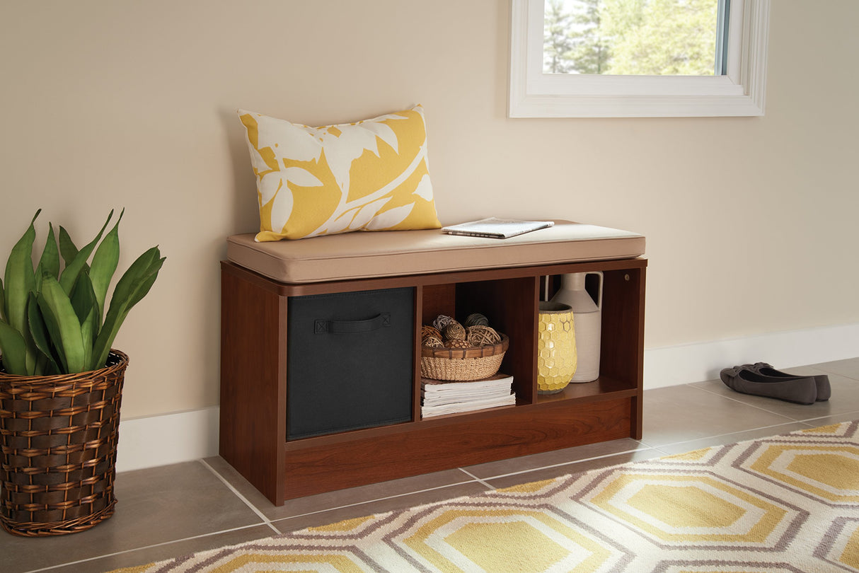 ClosetMaid 1309 3-Cube Storage Bench, Dark Cherry ClosetMaid