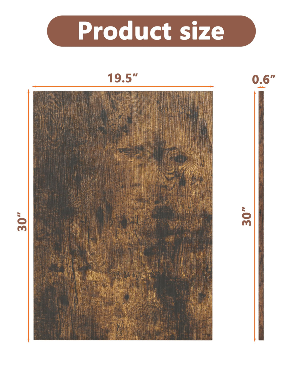 Piskyet Dog Crate Topper Wood for 48 42 36 30 24 inch Dog Cage, Dog Crate Cover,Dog Kennel Topper, 30" Rustic Brown(Crate Not Include) Piskyet