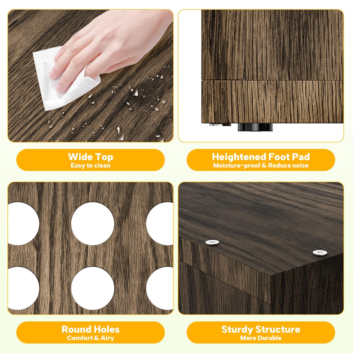 Dog Crate Furniture, SAUCE ZHAN Dog Kennel with Cushion for Small/Medium Dogs, End Side Table Wooden Crate for Pets Indoor, Brown SAUCE ZHAN